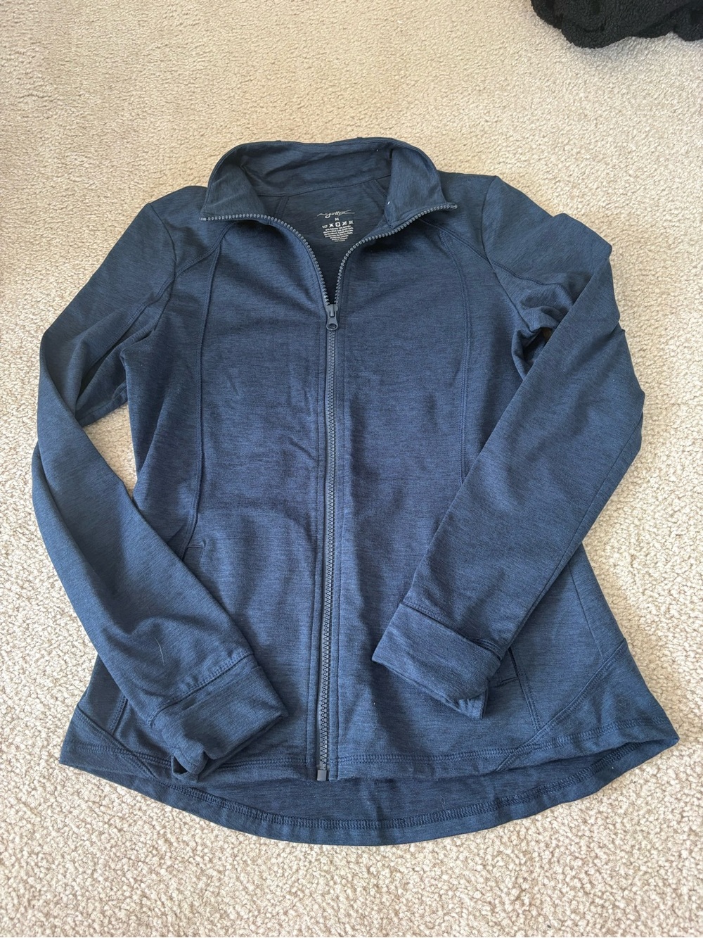 Gottex Navy Zip-Front Utility Jacket